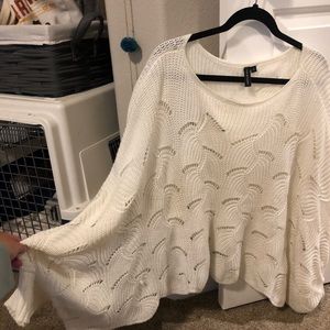 Moon & Madison Poncho-Like Large Sweater